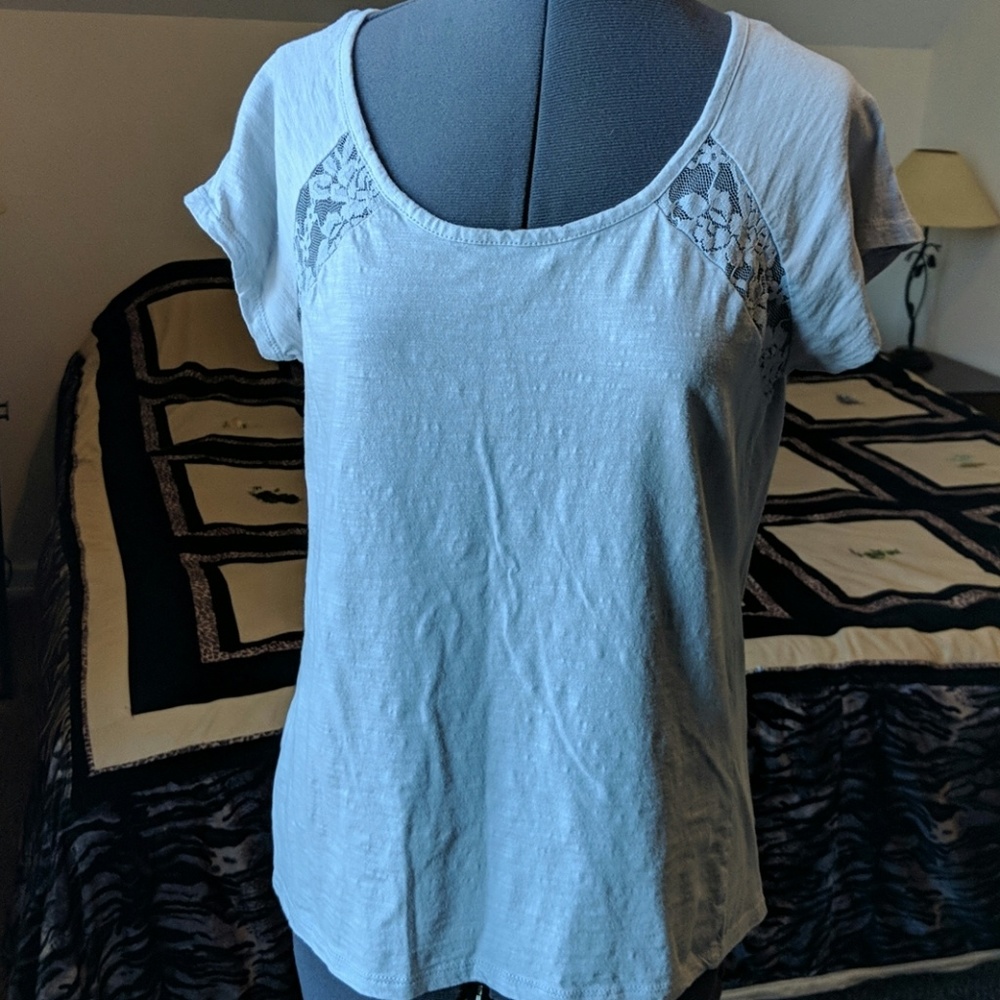 4 for $20🌷Clearance! Massini lace inset top